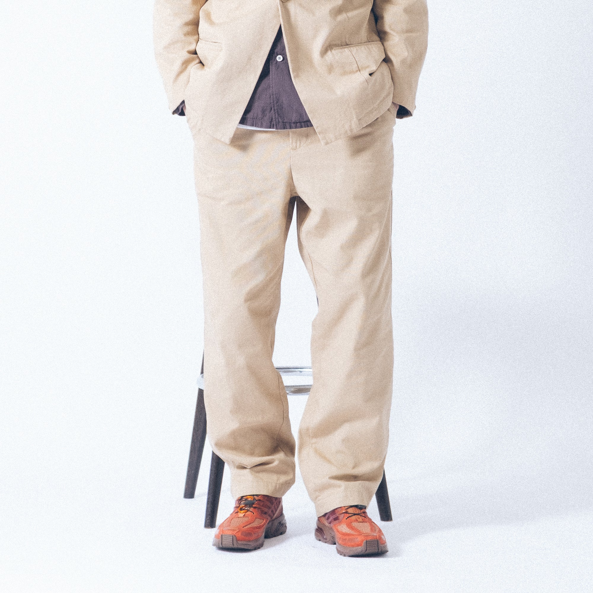Cav Empt Cotton Casual Two Tuck Pants - Beige