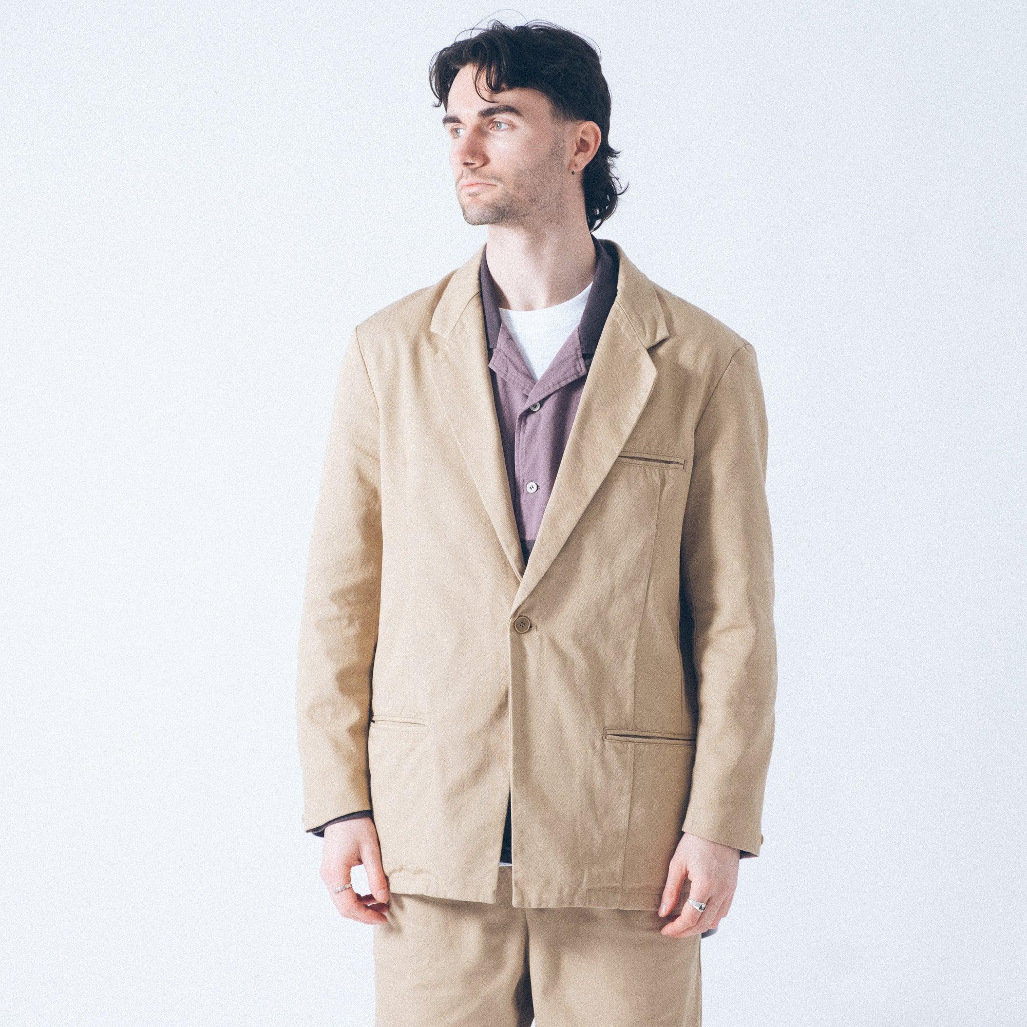 Cav Empt Cotton Lapel Jacket - Beige