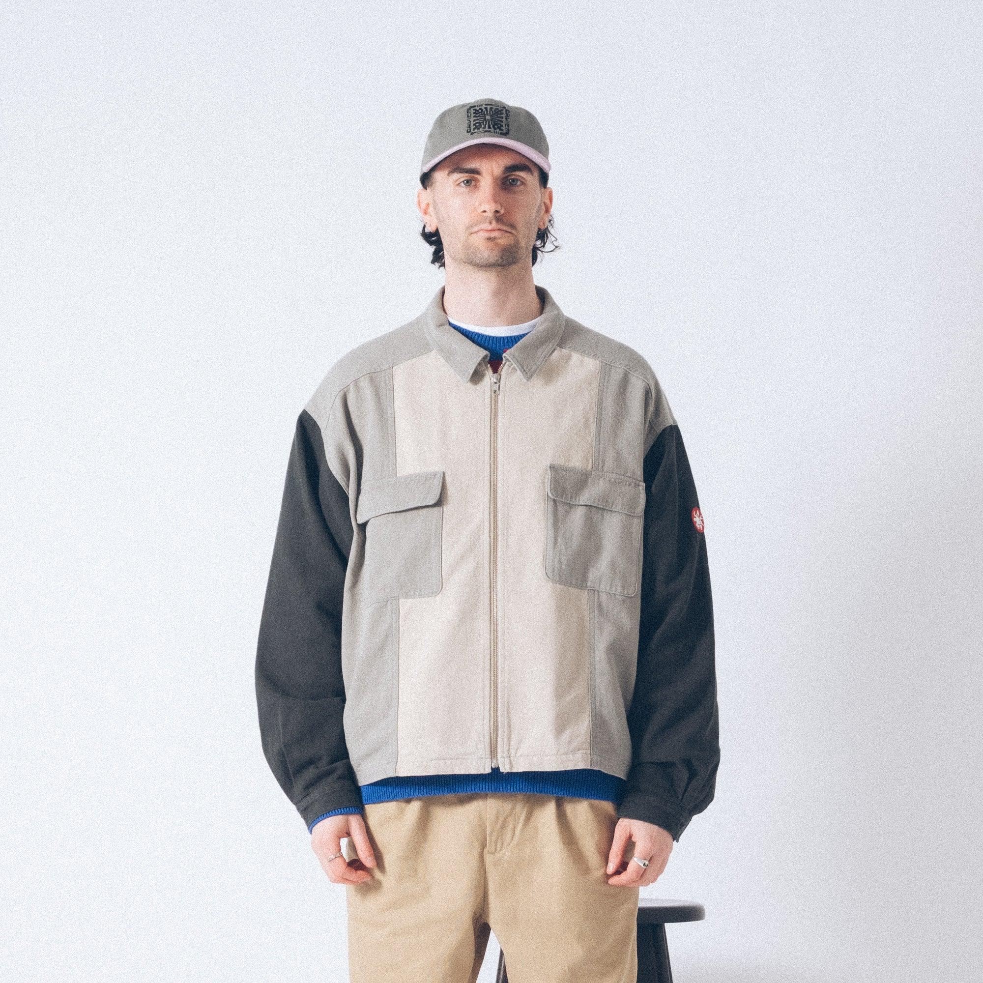Cav Empt Stripe Cut Short Shirt Jacket - Grey