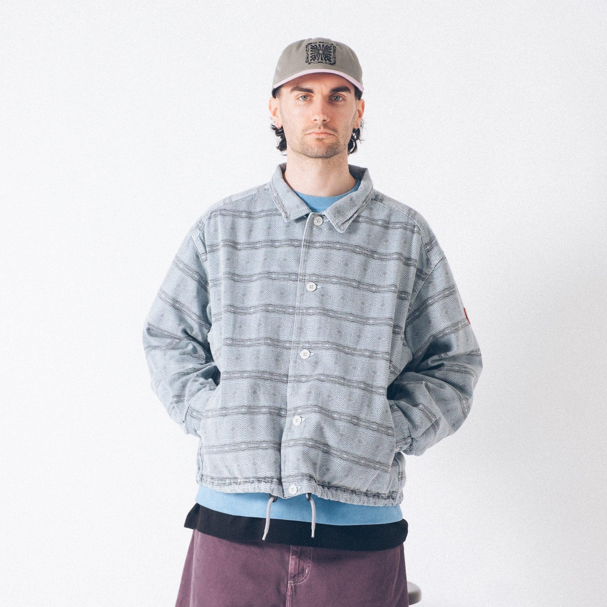 Cav Empt Overdye FK Pattern Button Jacket - Blue