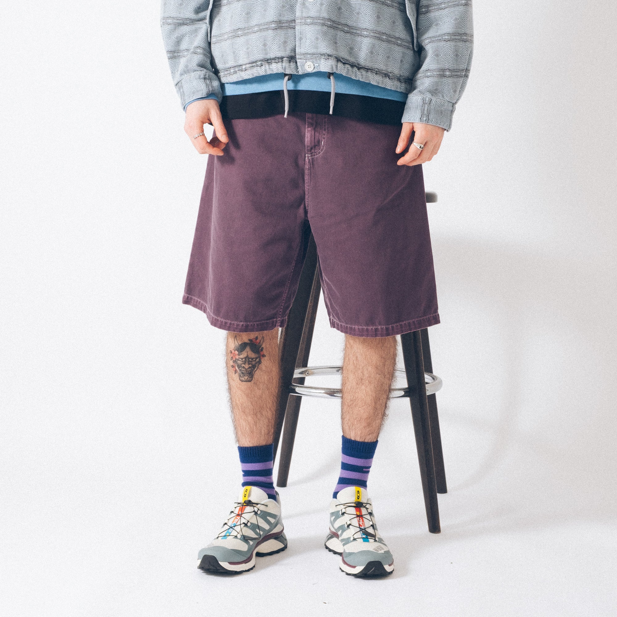 Carhartt WIP Brandon Short - Cozy Purple Stone Dyed