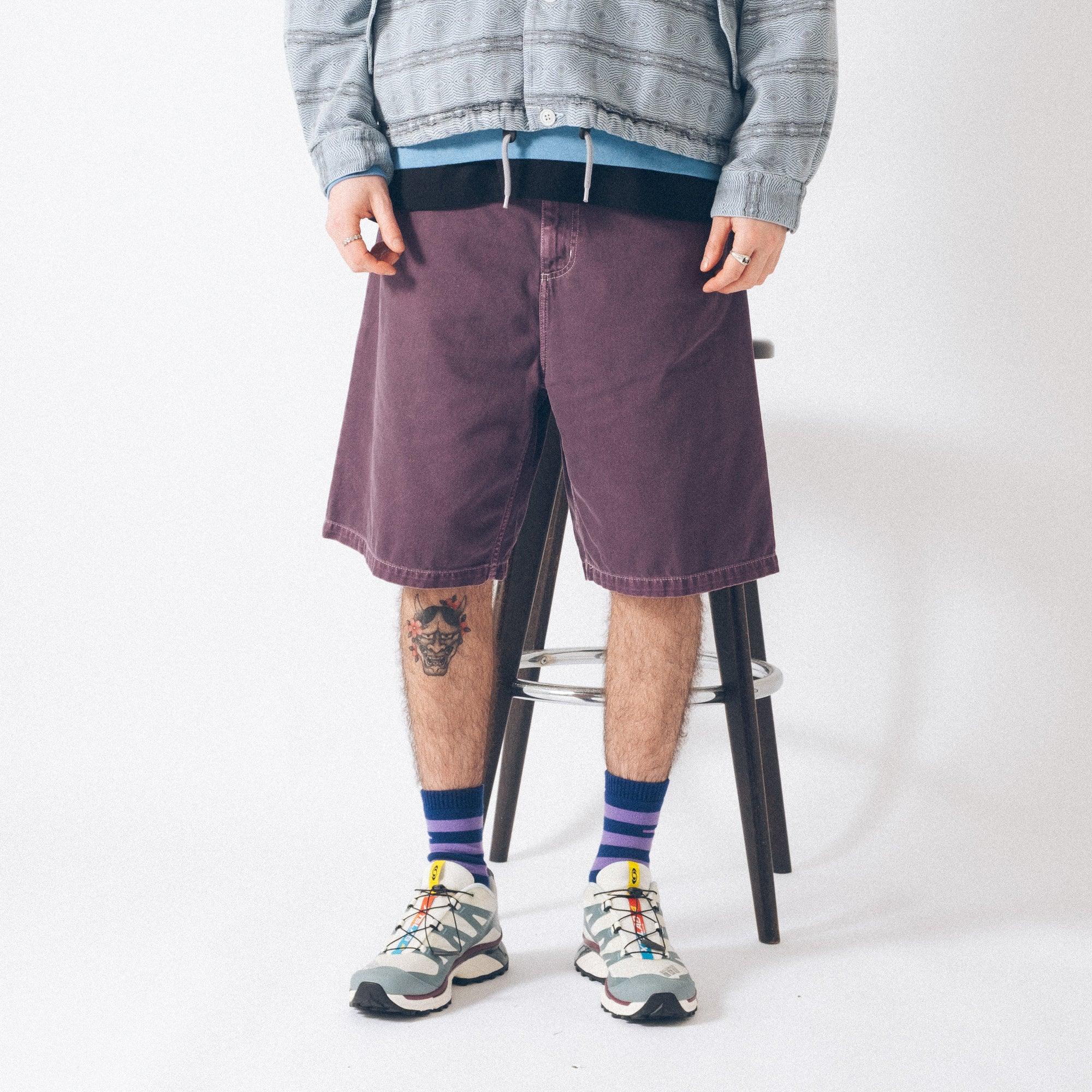 Carhartt WIP Brandon Short - Cozy Purple Stone Dyed