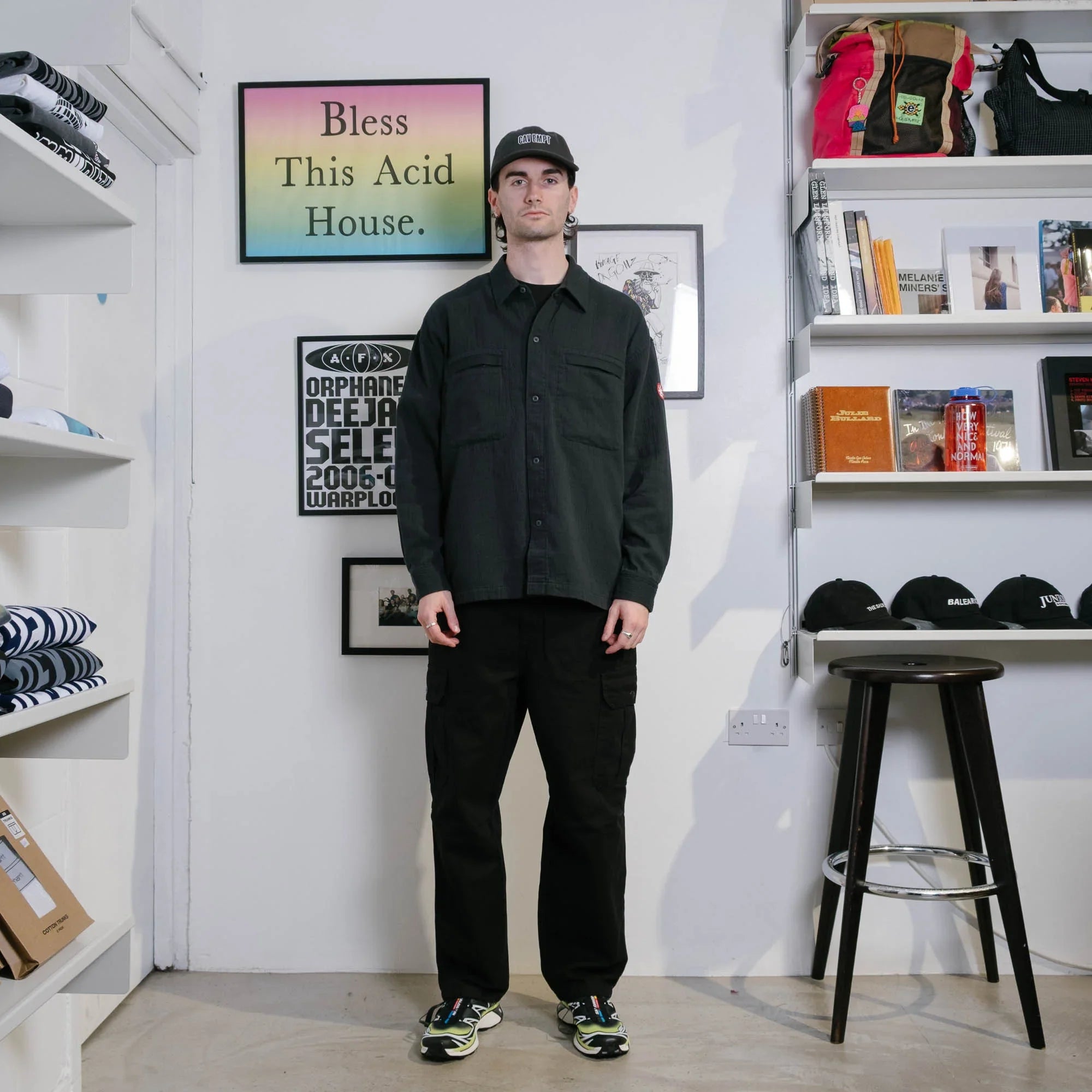 Cav Empt Soft Cotton Casual Shirt - Charcoal