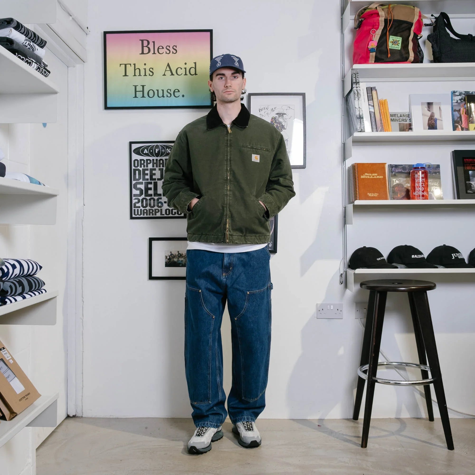 Carhartt WIP OG Detroit Jacket (Winter) - Olive/Black Stone Canvas