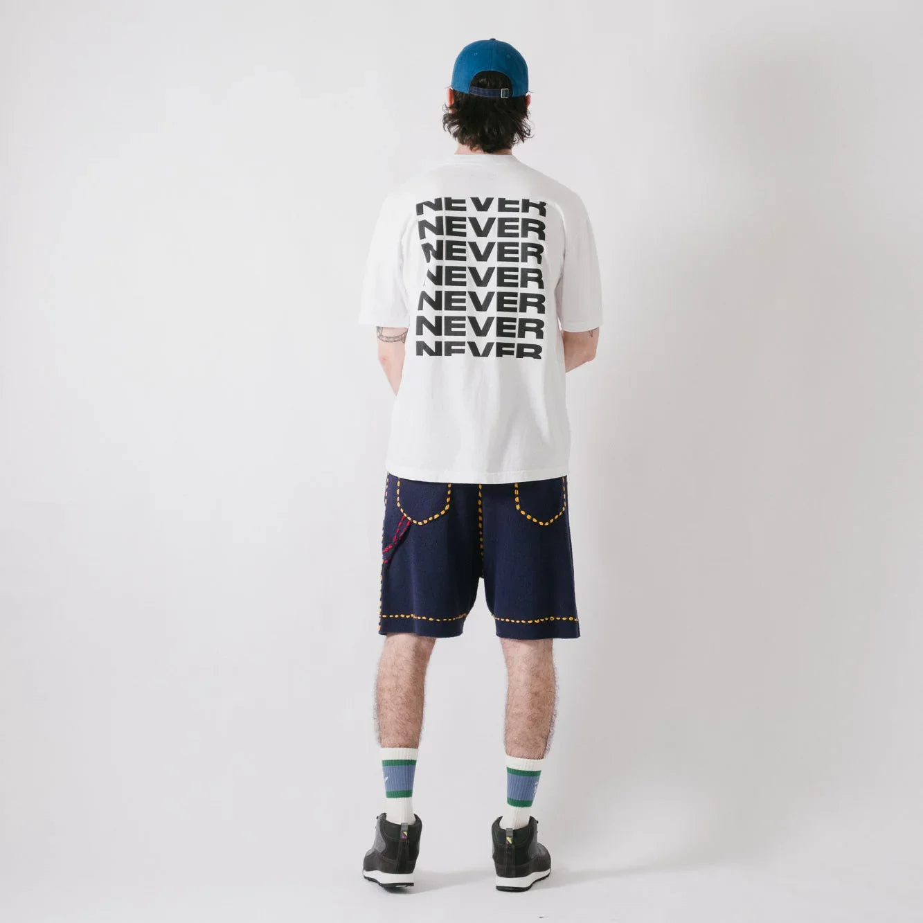 Never Never Stack Tee - White