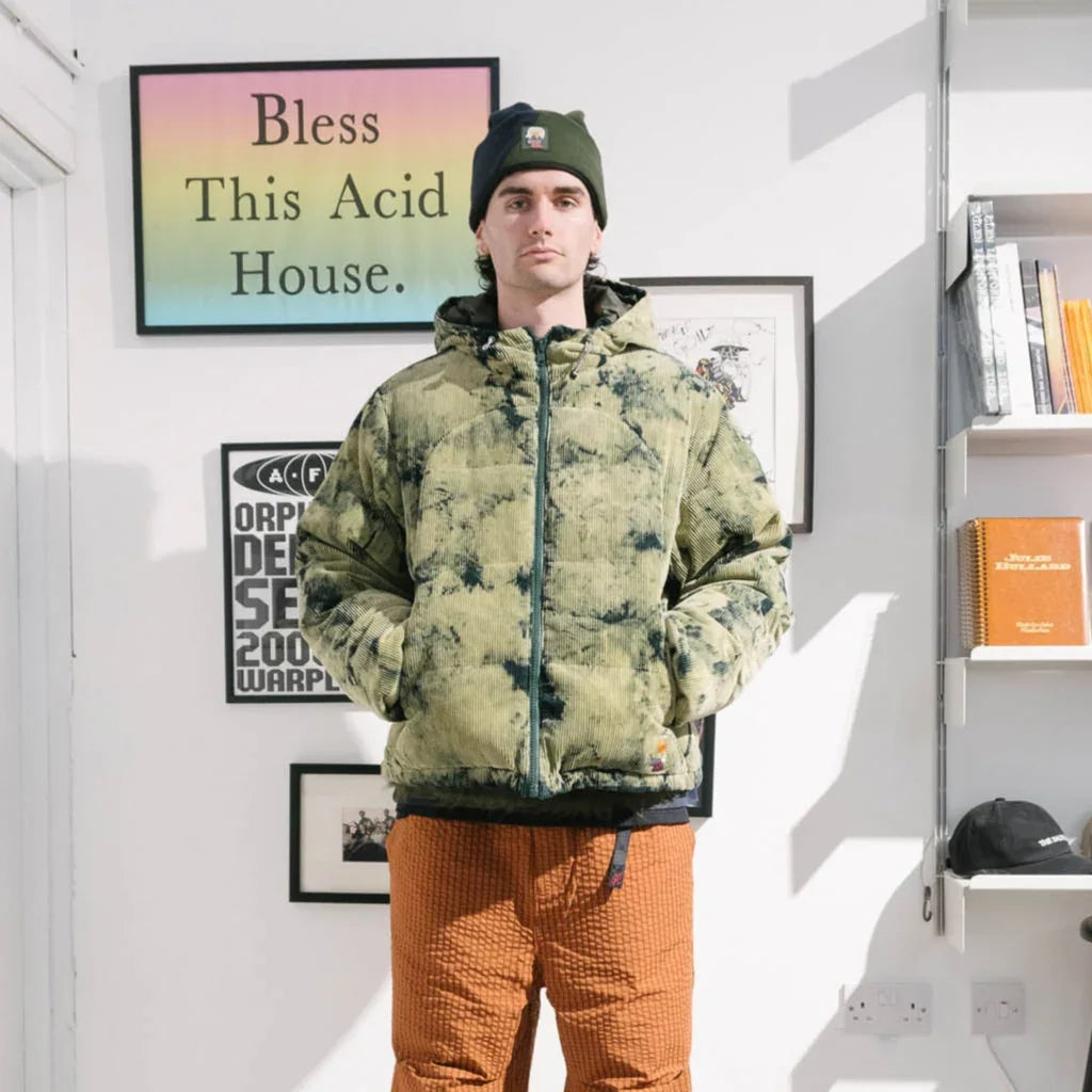 Brain Dead Bleach Dyed Dimension Puffer Jacket - Olive