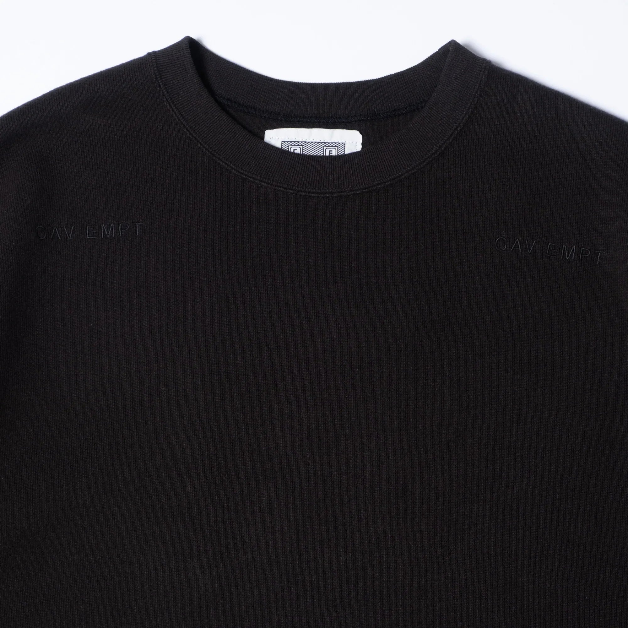 Cav Empt DBL Knit Short Sleeve Crew Neck - Black