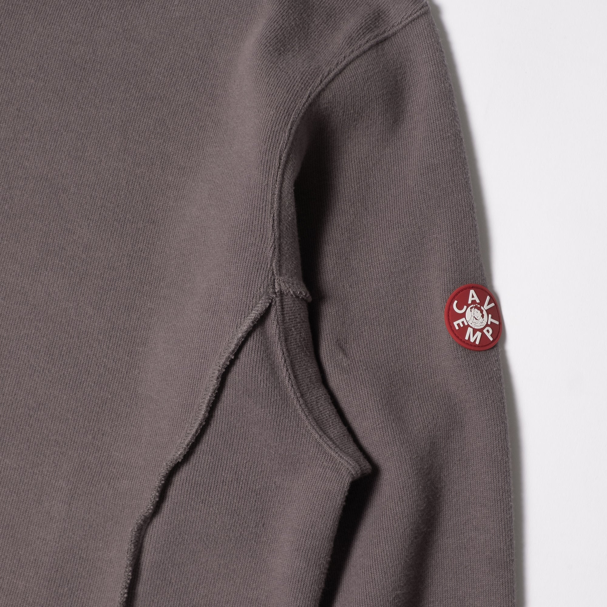 Cav Empt Side Seam DBL Knit Long Sleeve Top - Khaki