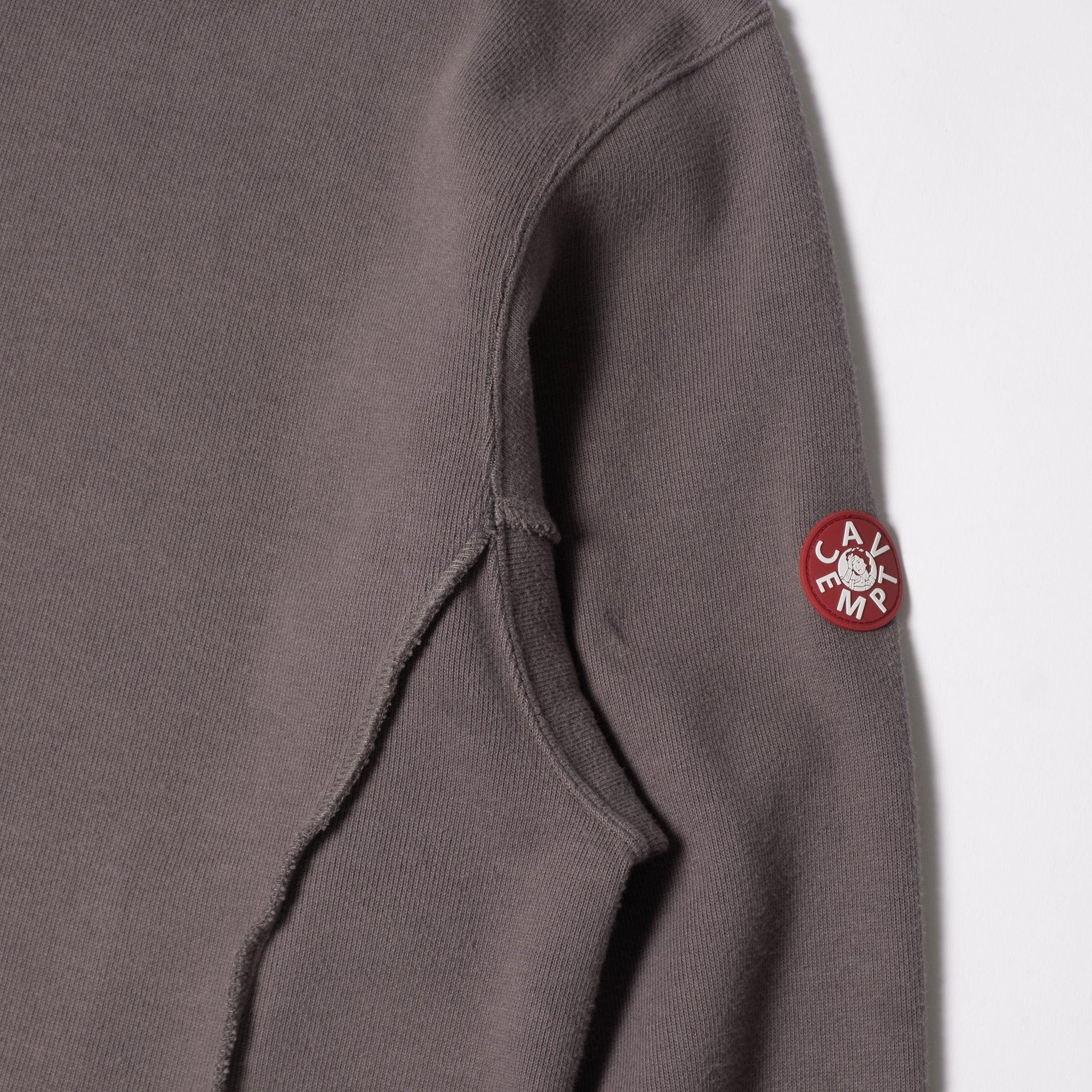 Cav Empt Side Seam DBL Knit Long Sleeve Top - Khaki