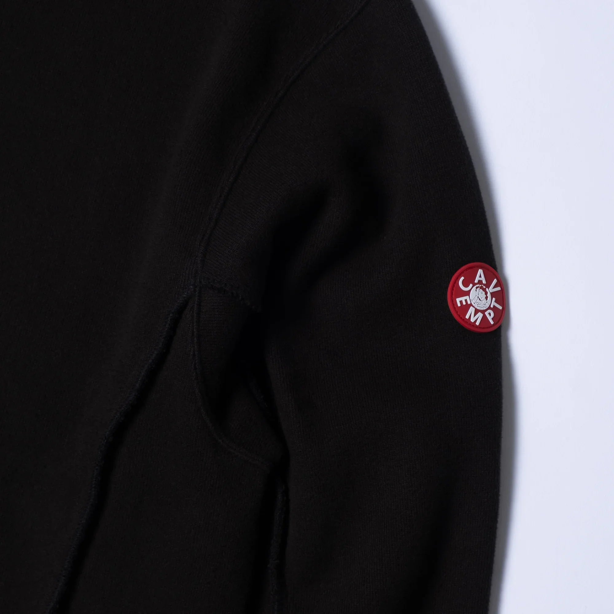 Cav Empt Side Seam DBL Knit Long Sleeve Top - Black