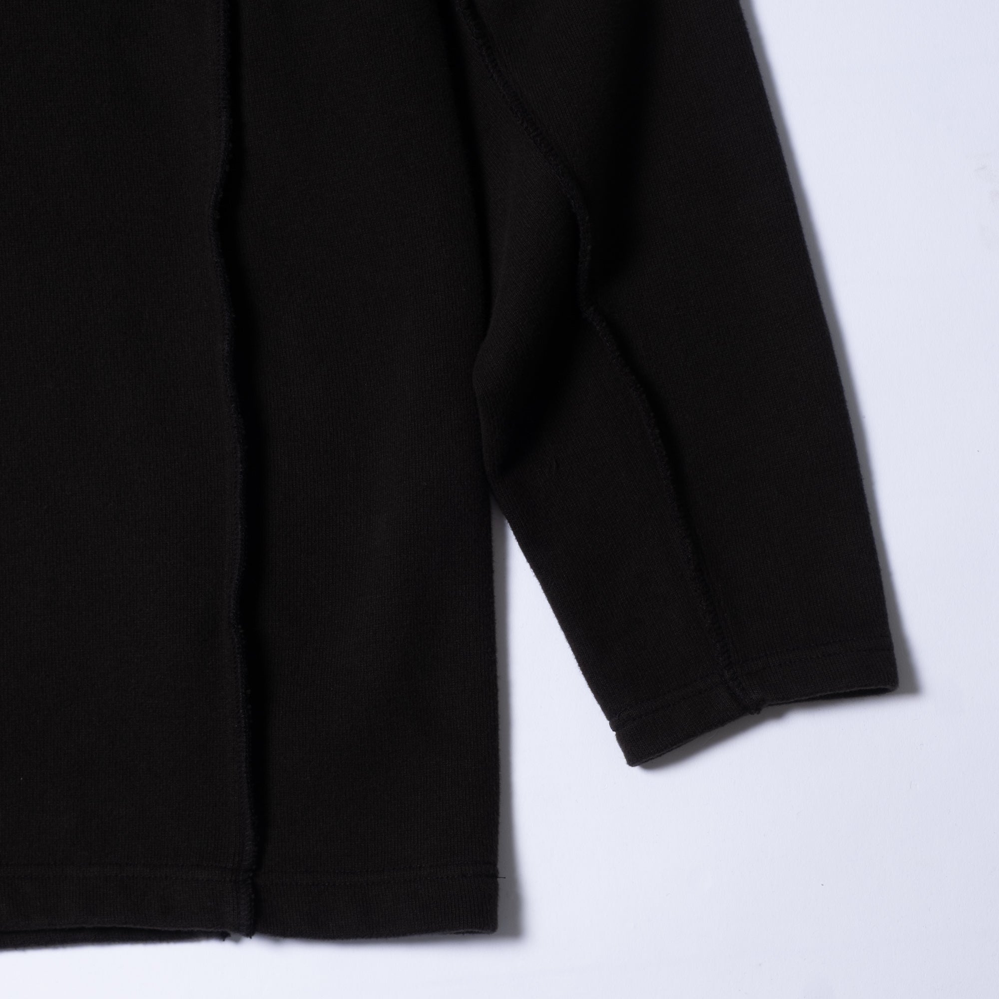 Cav Empt Side Seam DBL Knit Long Sleeve Top - Black