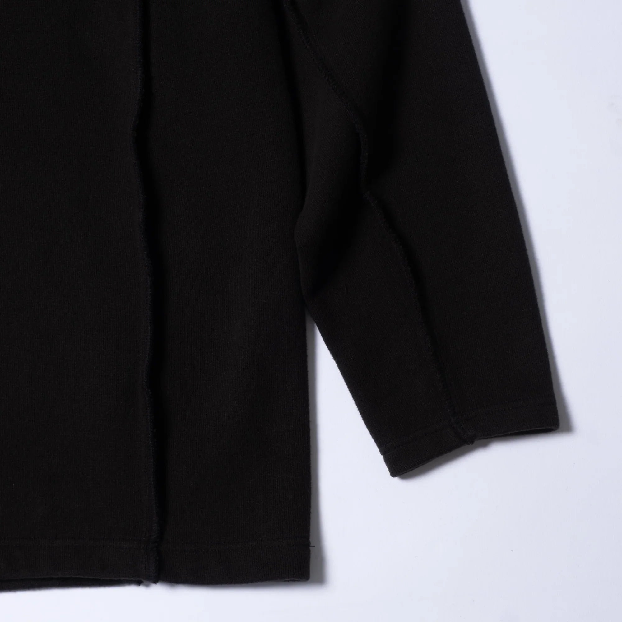Cav Empt Side Seam DBL Knit Long Sleeve Top - Black