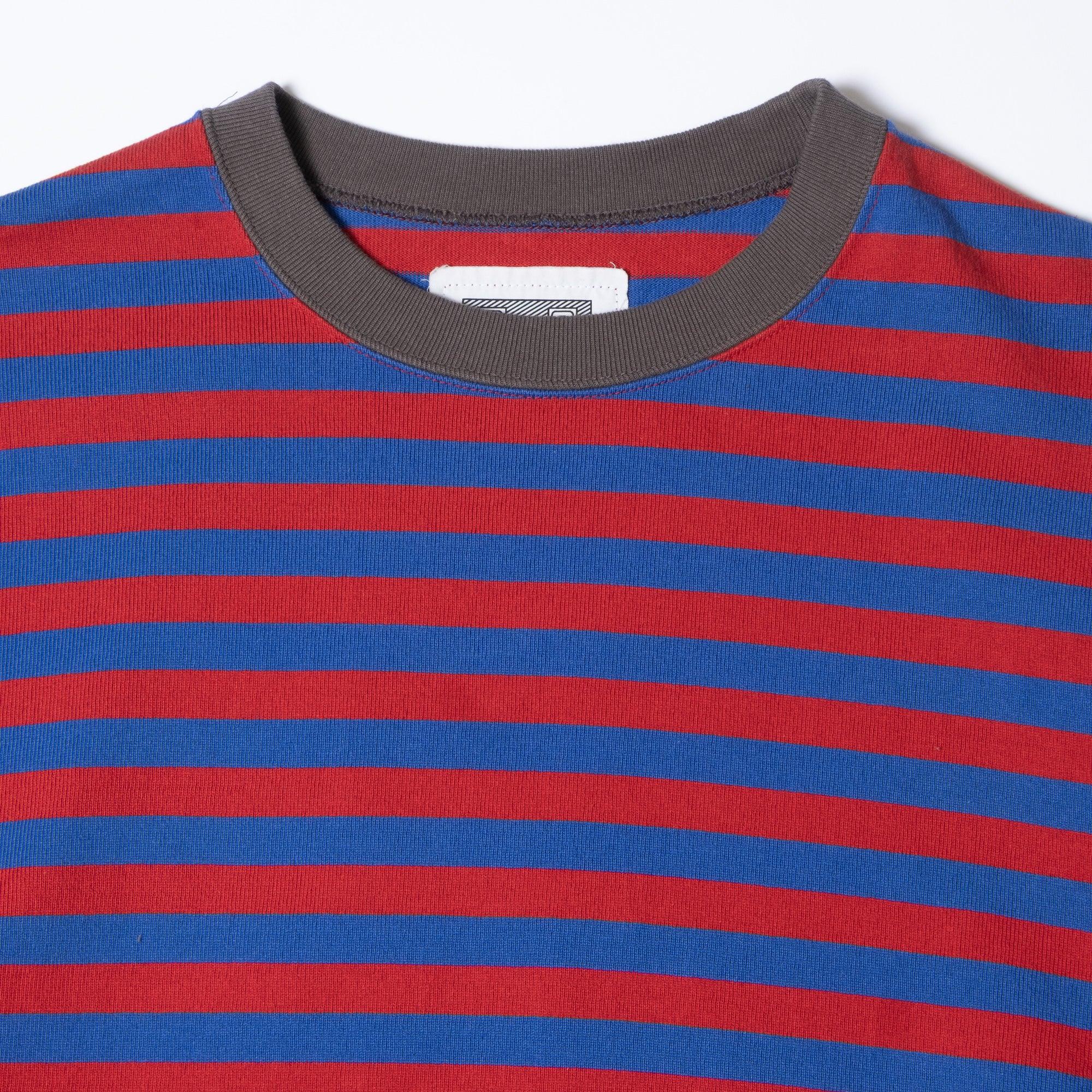 Cav Empt Side Colour Stripe Light Crew Neck Sweatshirt - Red