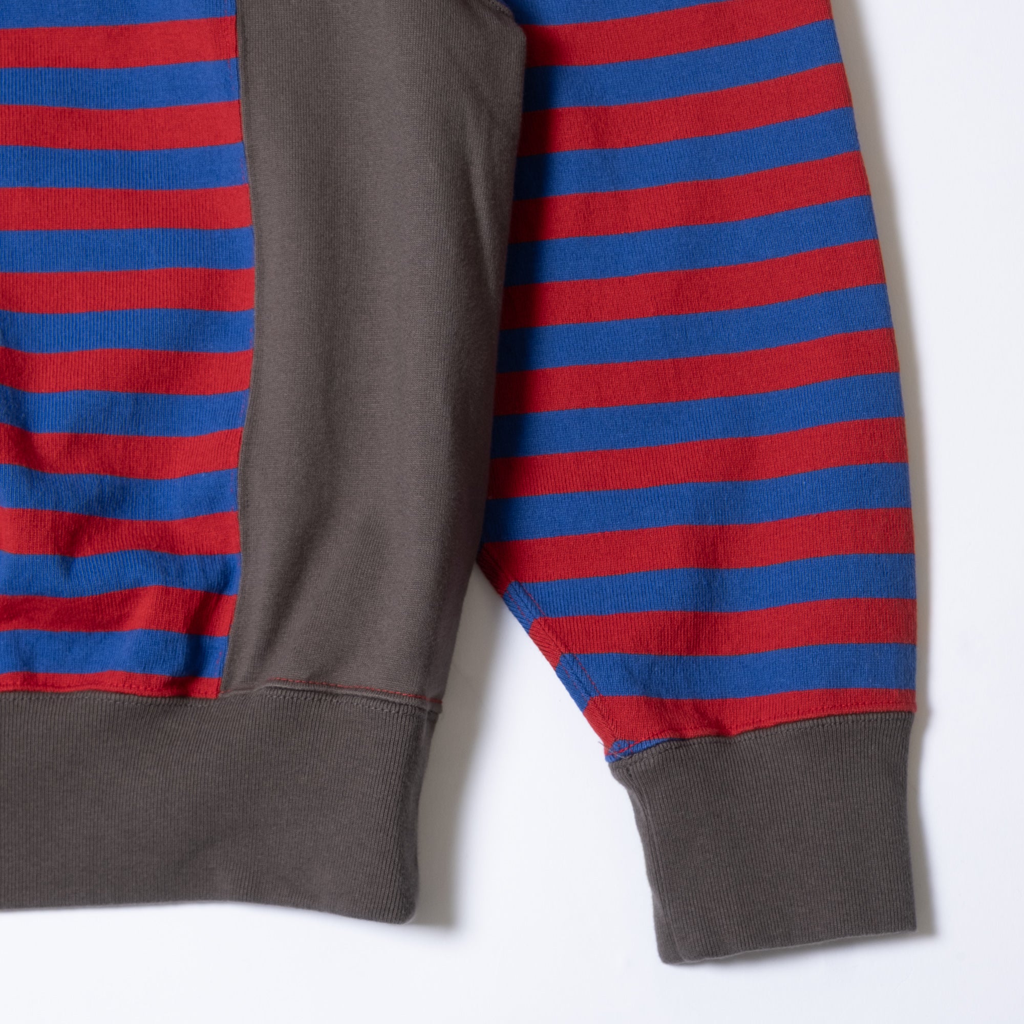 Cav Empt Side Colour Stripe Light Crew Neck Sweatshirt - Red