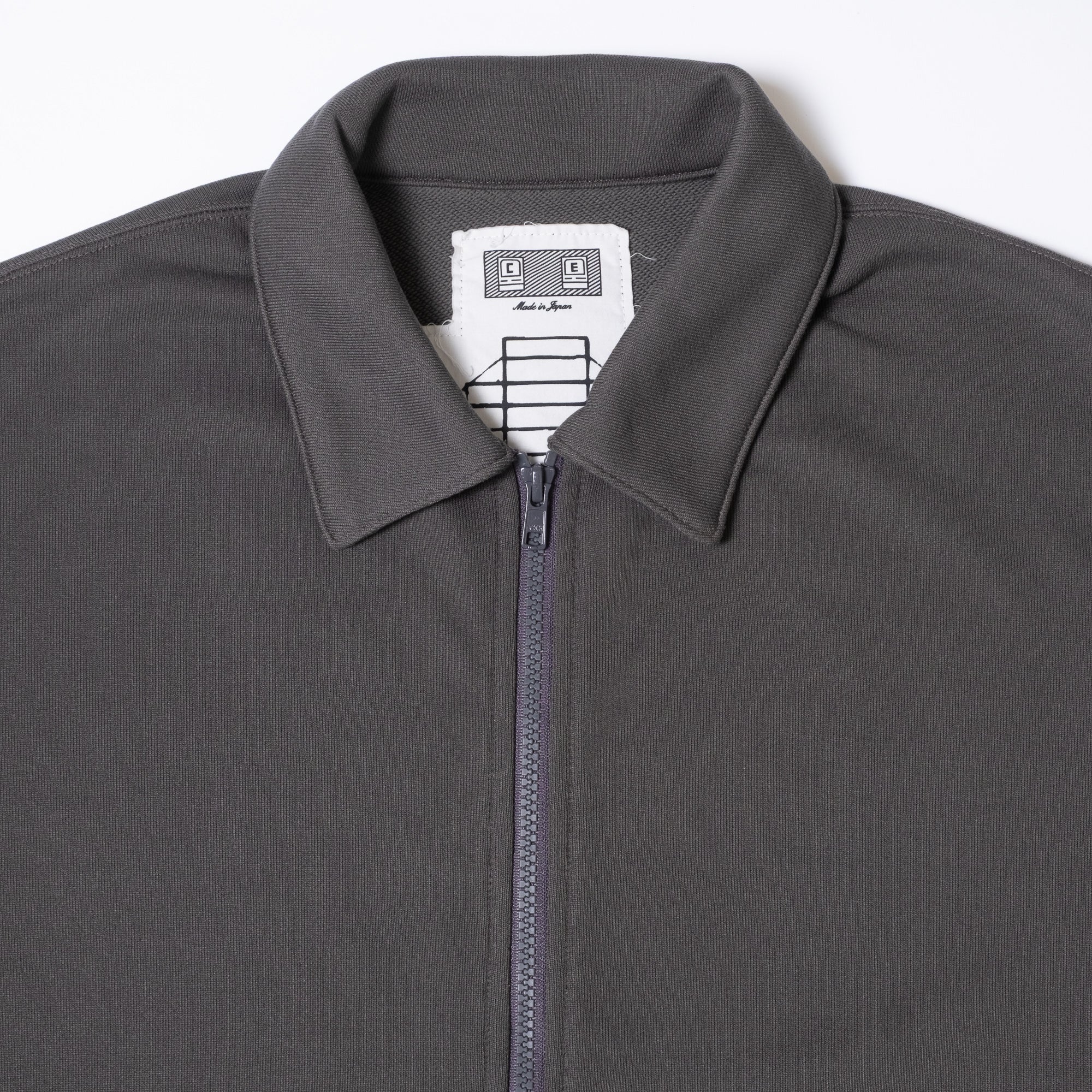 Cav Empt PE Jersey Collared Zip Up - Charcoal