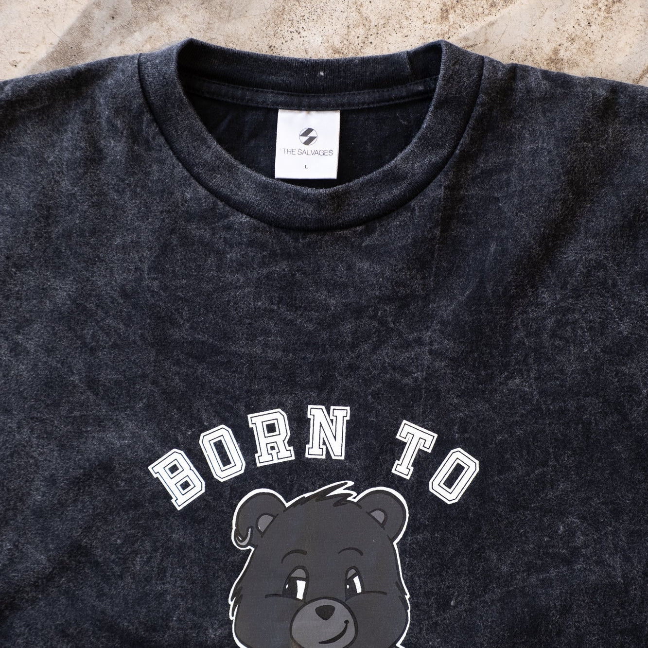 The Salvages Born To Be Mild Bear T-Shirt - Vintage Black