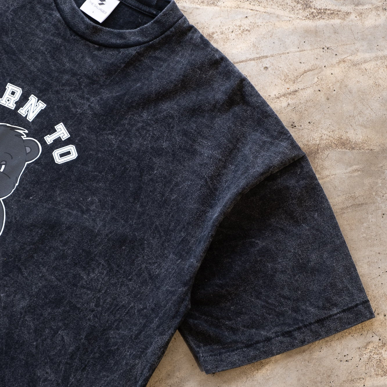 The Salvages Born To Be Mild Bear T-Shirt - Vintage Black
