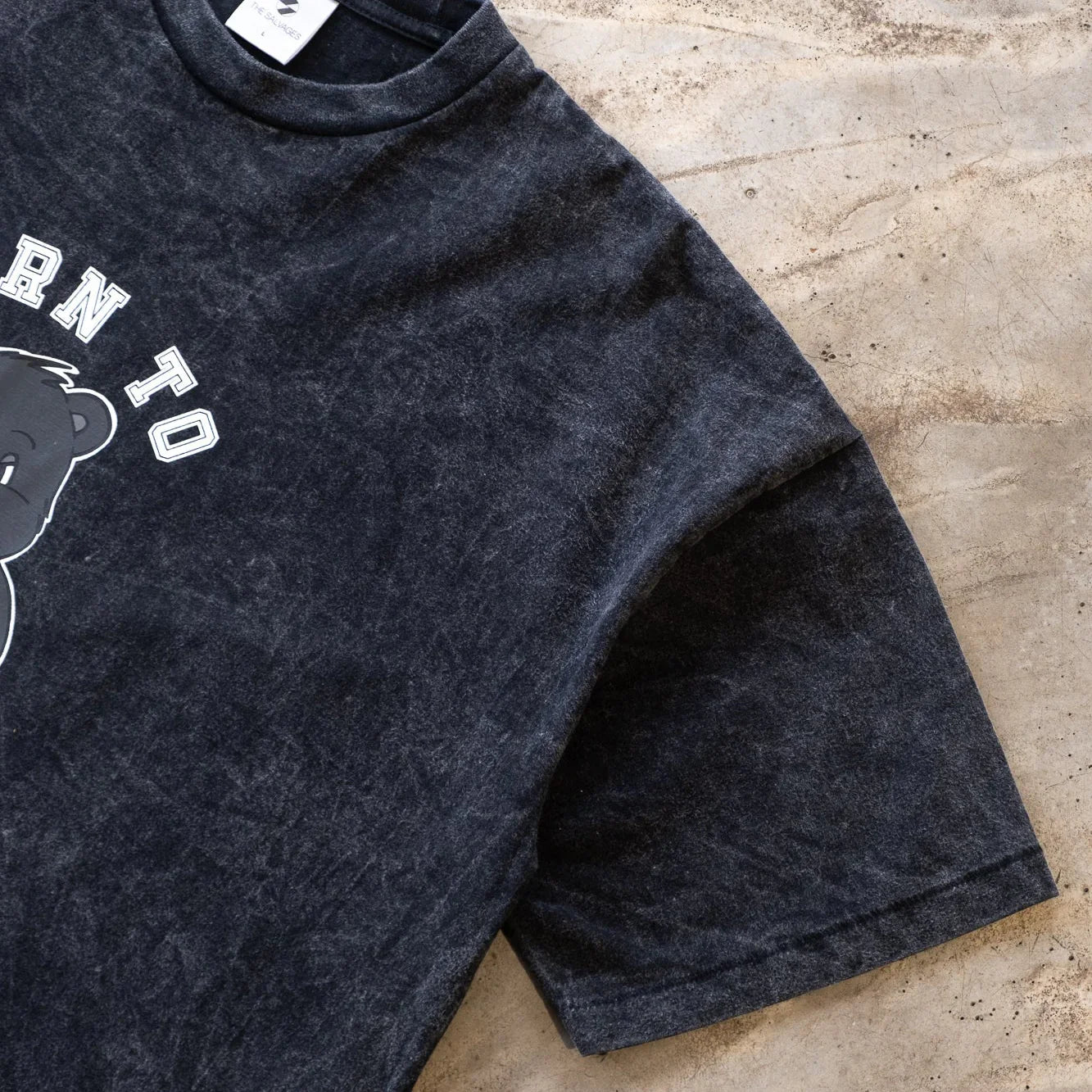 The Salvages Born To Be Mild Bear T-Shirt - Vintage Black