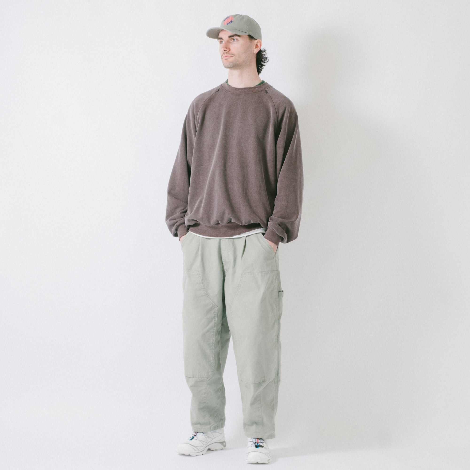 is-ness Ventilated Sweatshirt - Brown