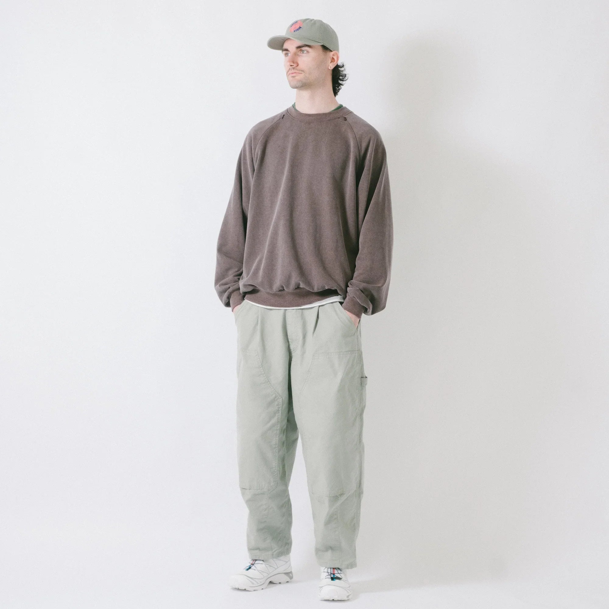 is-ness Ventilated Sweatshirt - Brown