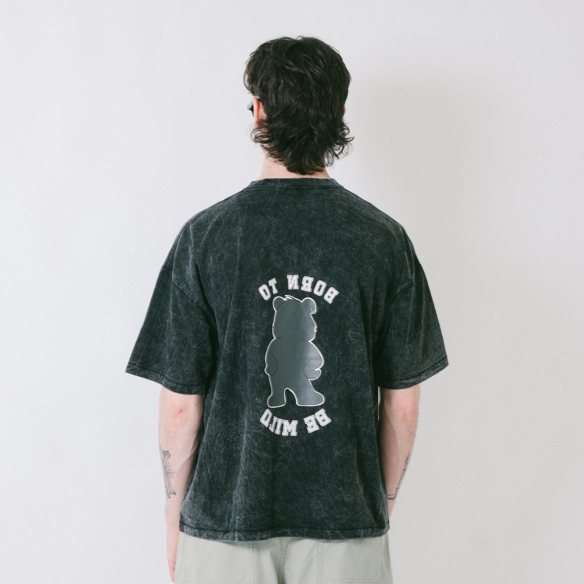 The Salvages Born To Be Mild Bear T-Shirt - Vintage Black