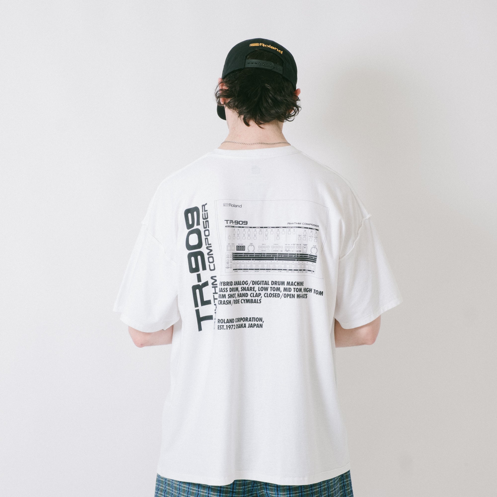 is-ness x Roland TR-909 Tee - White
