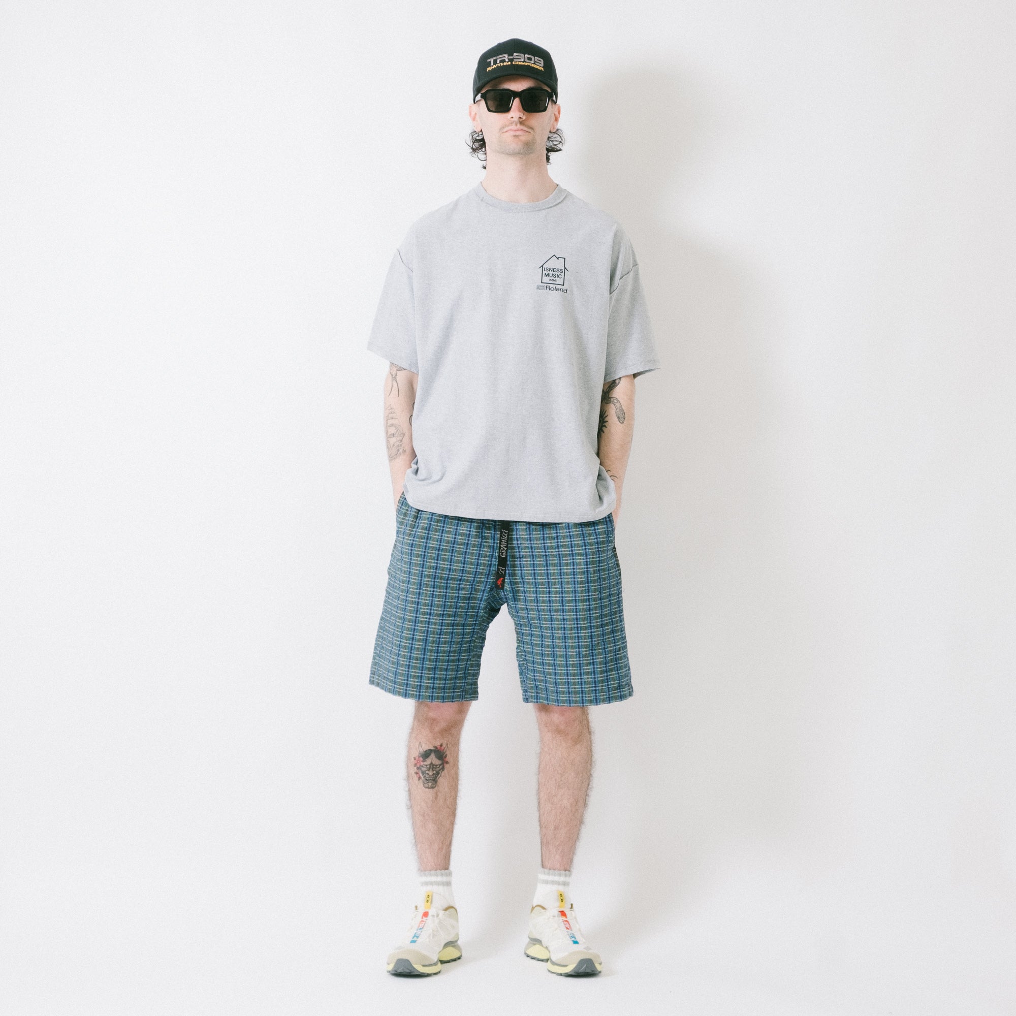 is-ness x Roland TR-909 Tee - Grey