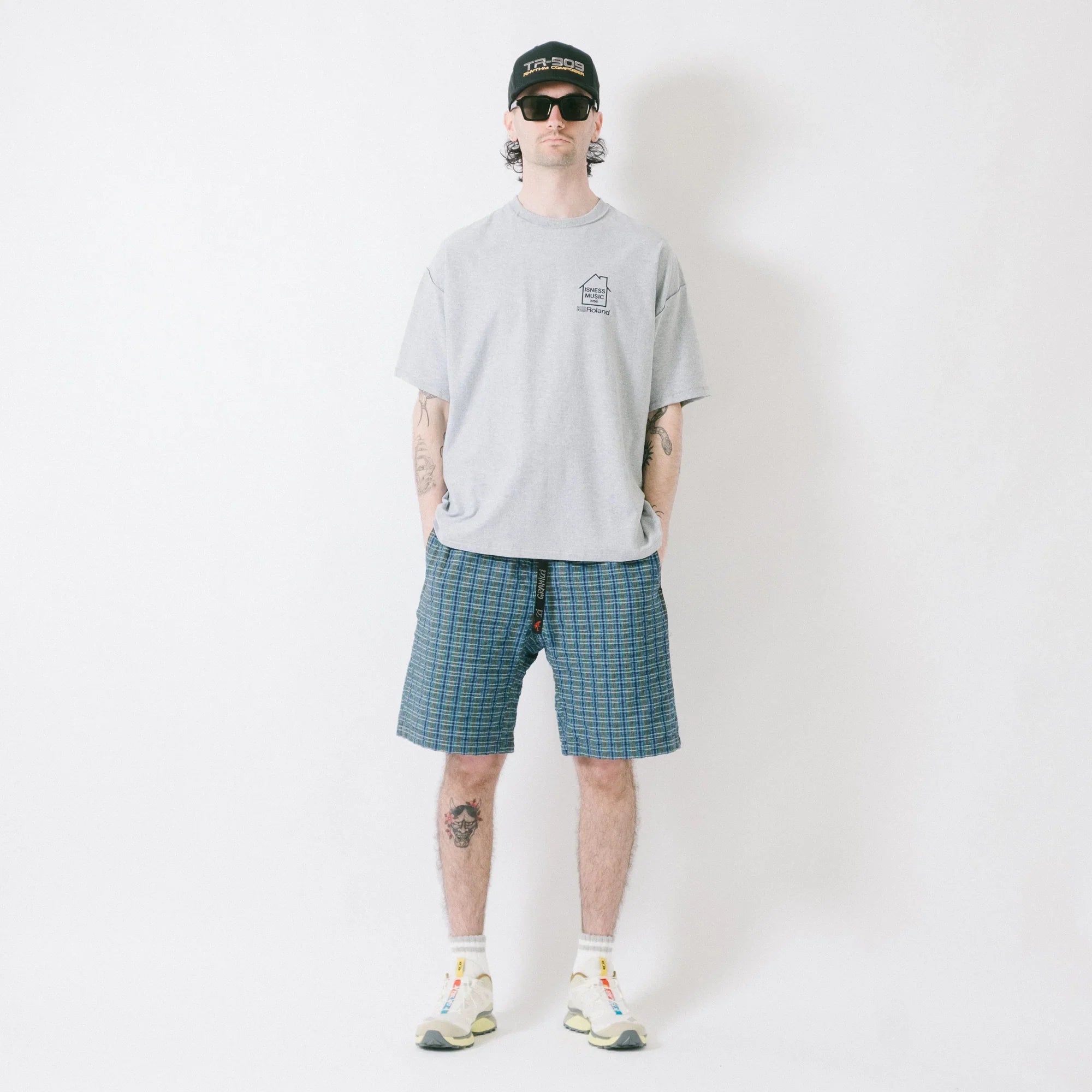 is-ness x Roland TR-909 Tee - Grey