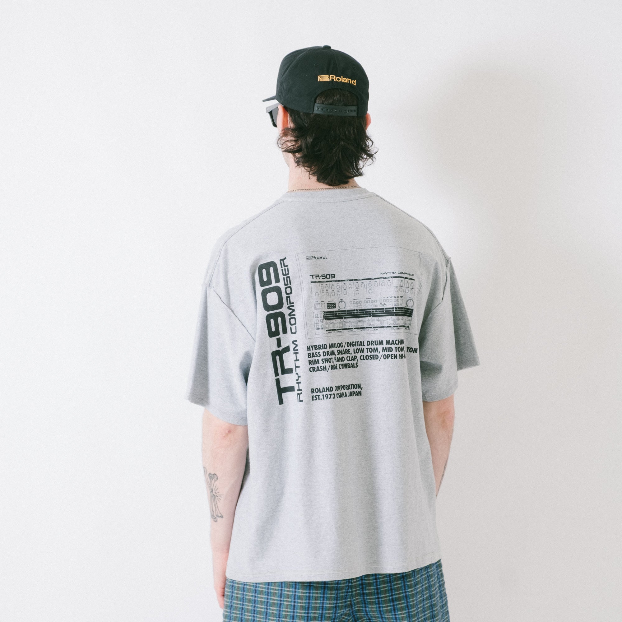 is-ness x Roland TR-909 Tee - Grey