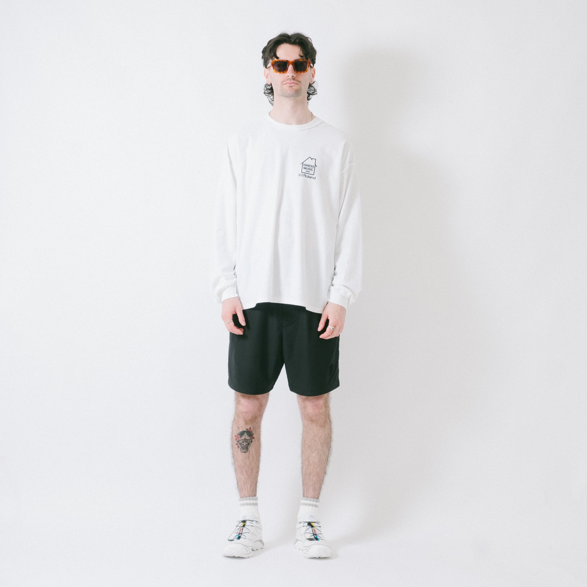 is-ness x Roland TR-909 LS Tee - White