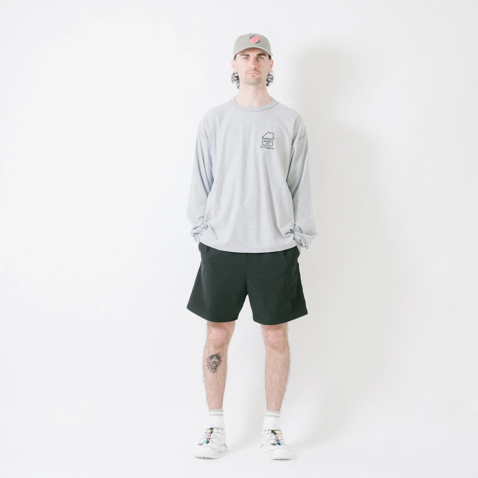 is-ness x Roland TR-909 LS Tee - Grey