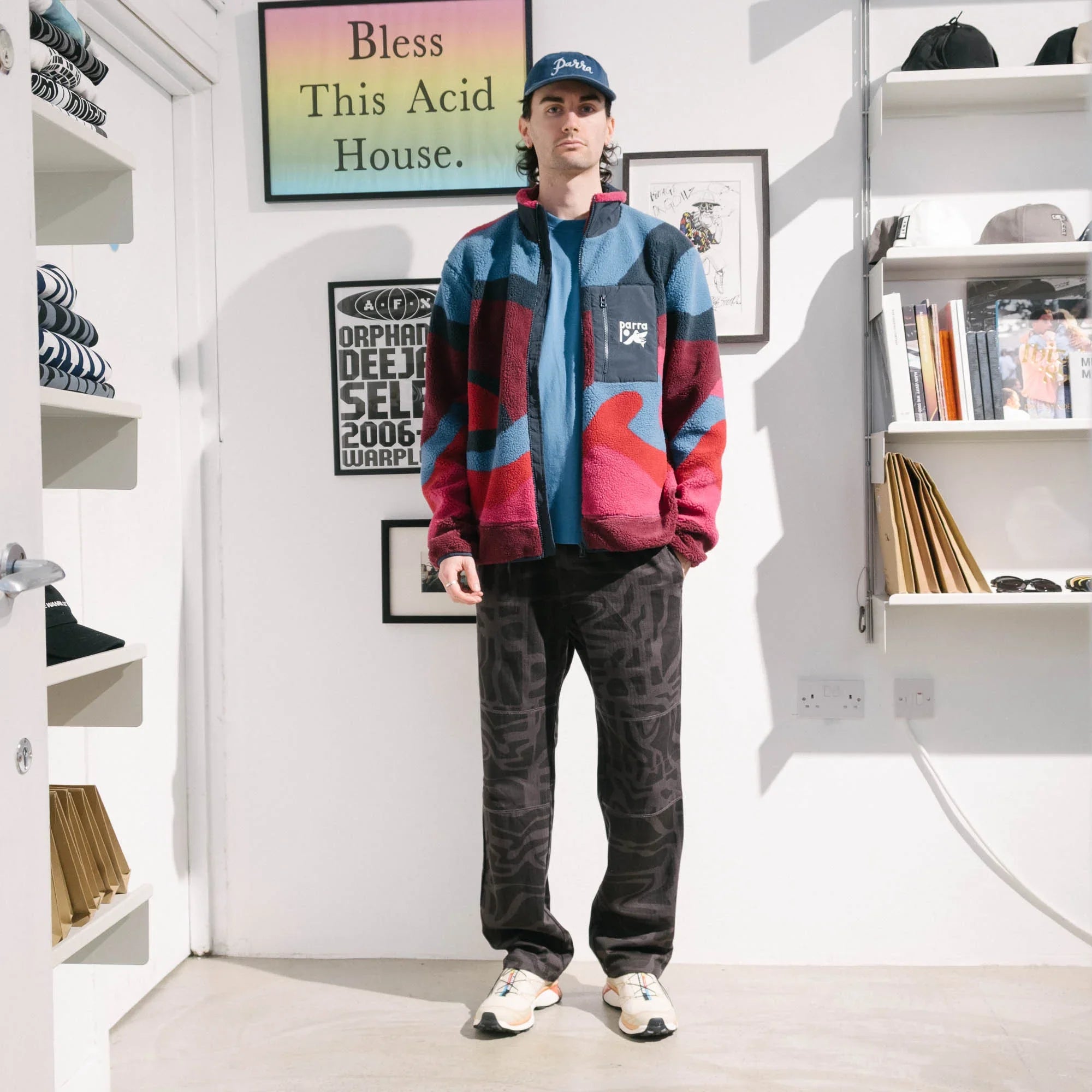 By Parra Full FTP Booster Polar Fleece Jacket - Red