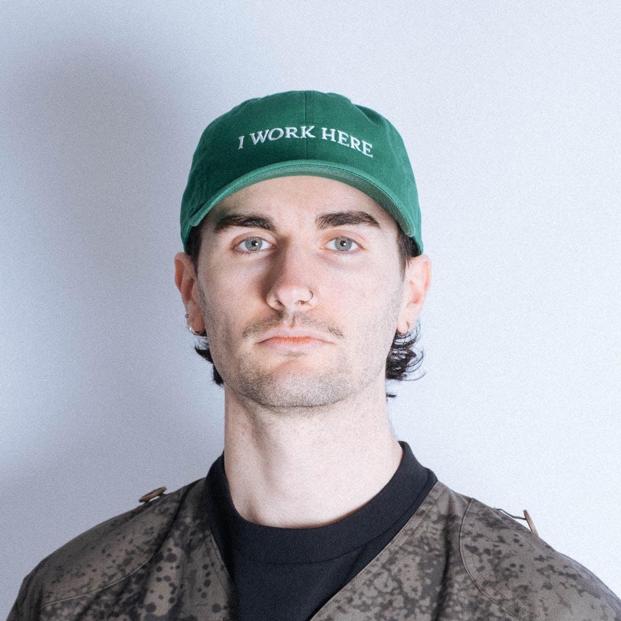 IDEA I Work Here Hat - Green - Never Never