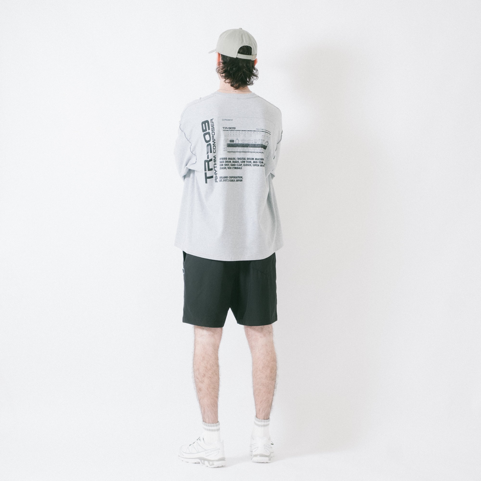 is-ness x Roland TR-909 LS Tee - Grey