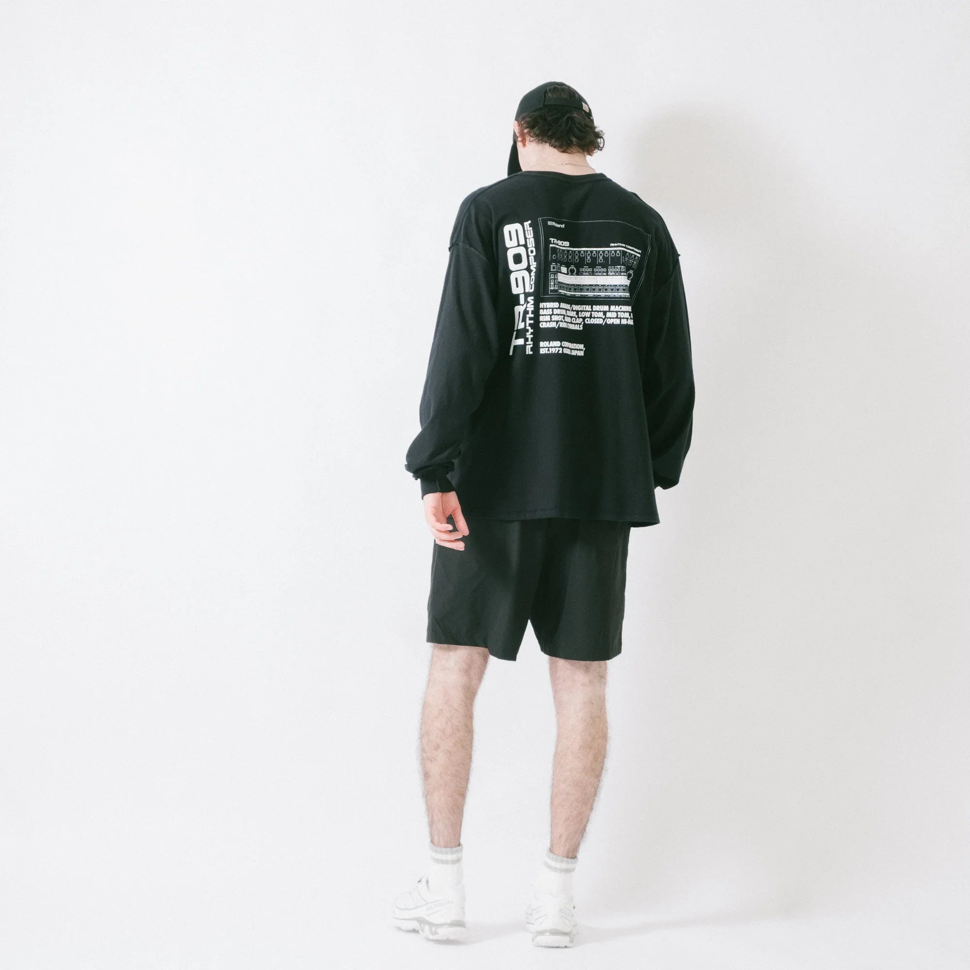 is-ness x Roland TR-909 LS Tee - Black
