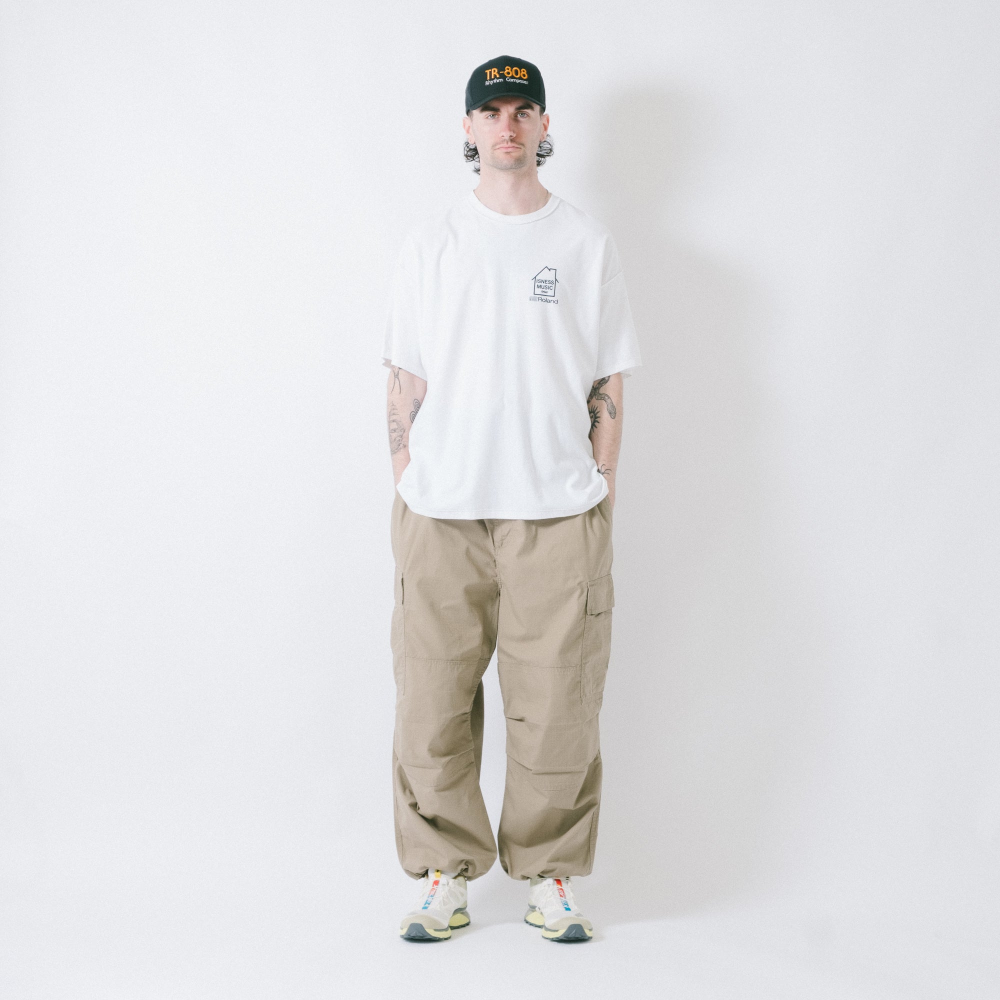 is-ness x Roland TR-808 Tee - White