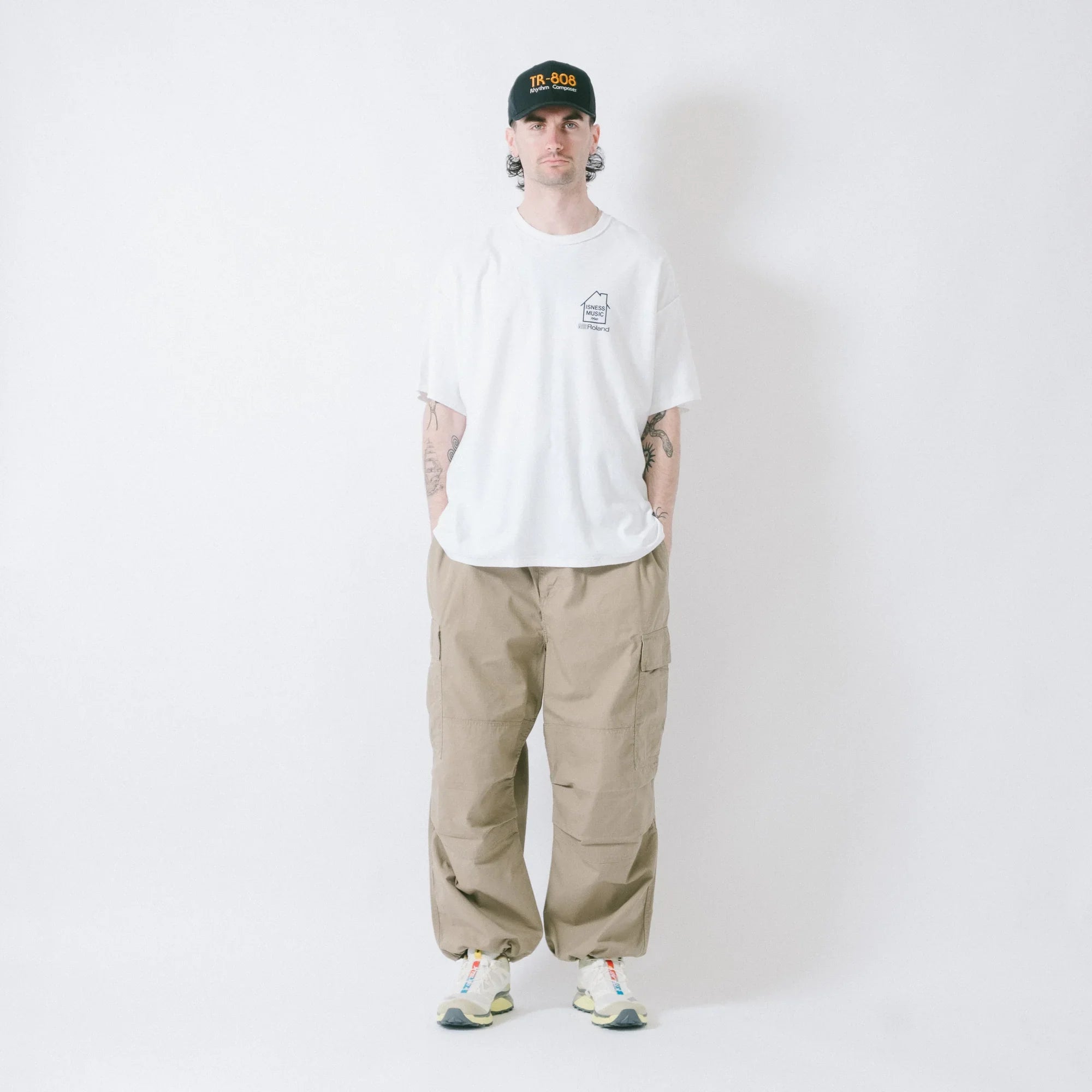 is-ness x Roland TR-808 Tee - White