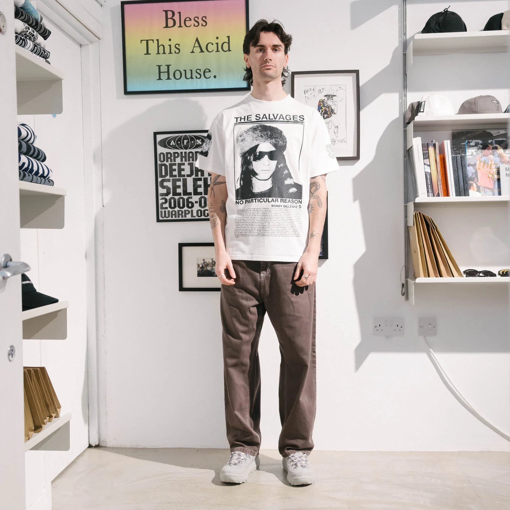 The Salvages No Particular Reason Bobby Gillespie T-Shirt - White