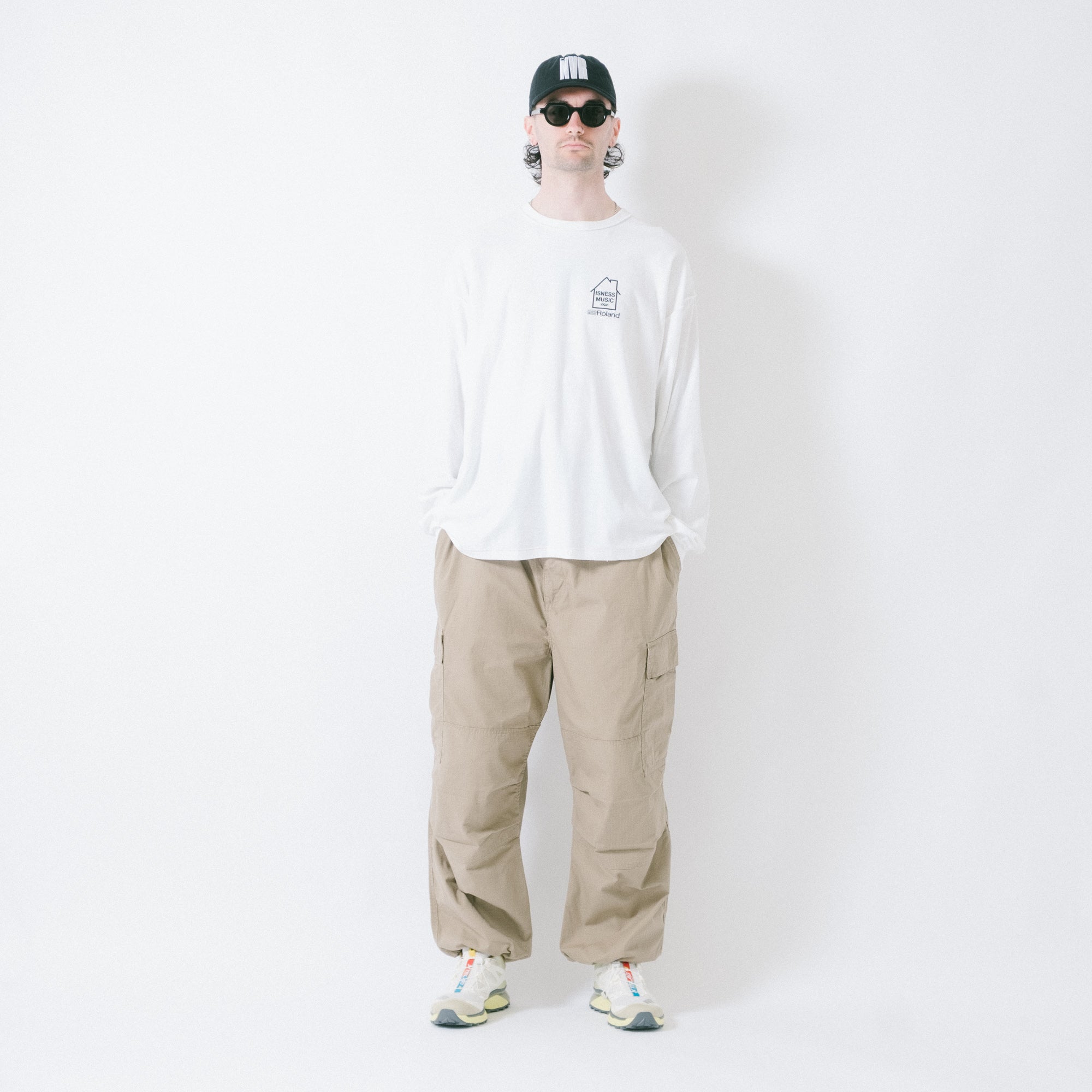 is-ness x Roland TR-808 LS Tee - White