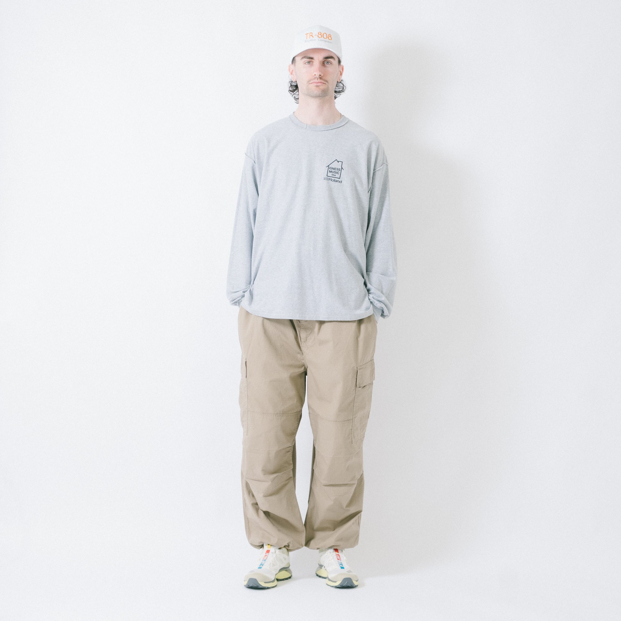 is-ness x Roland TR-808 LS Tee - Grey