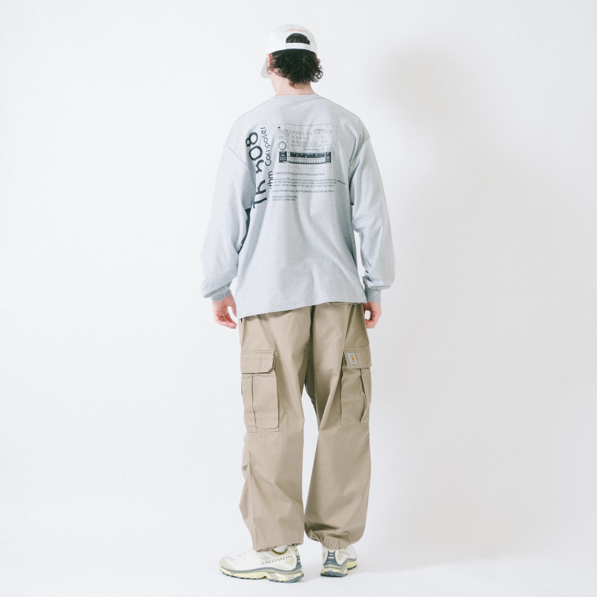 is-ness x Roland TR-808 LS Tee - Grey