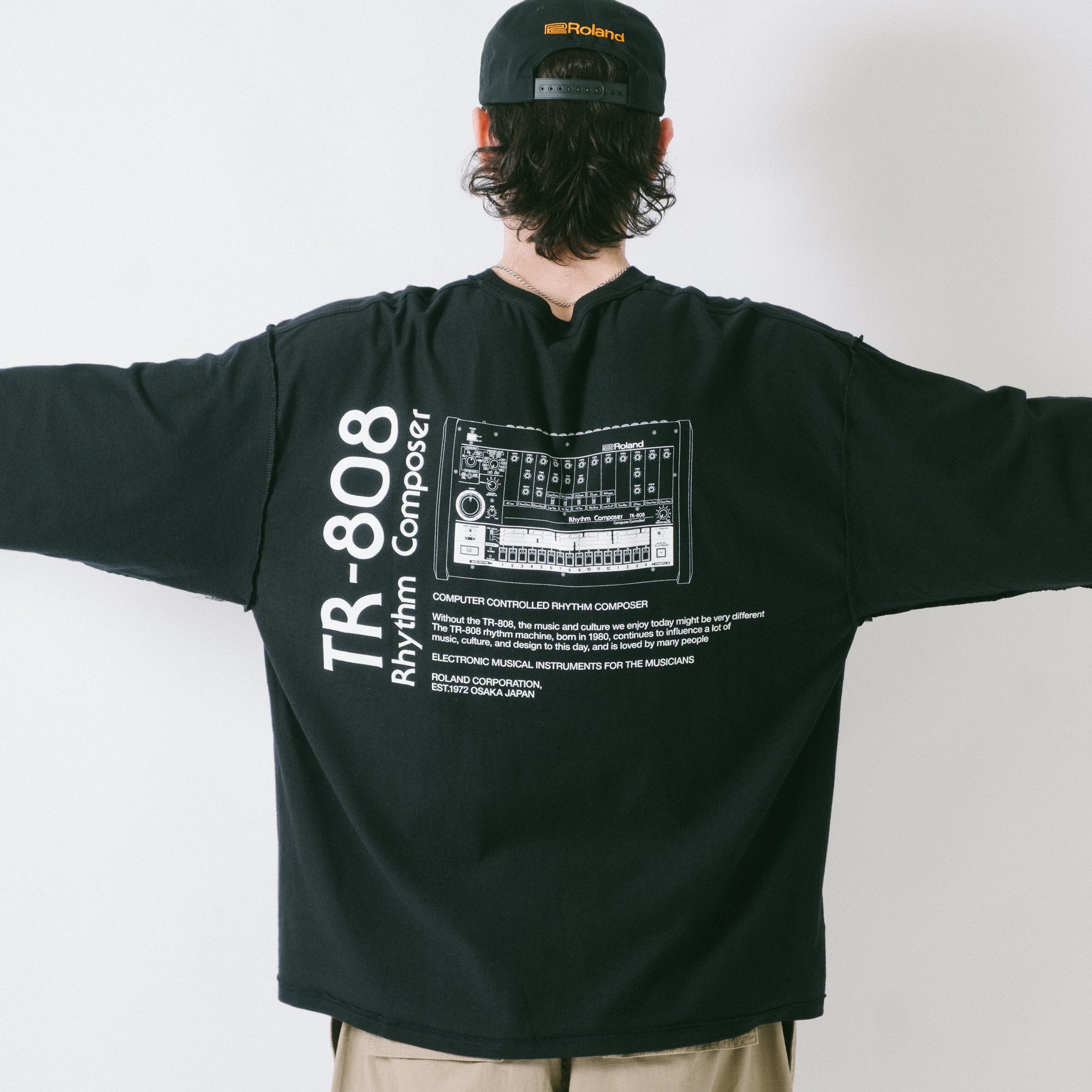 is-ness x Roland TR-808 LS Tee - Black