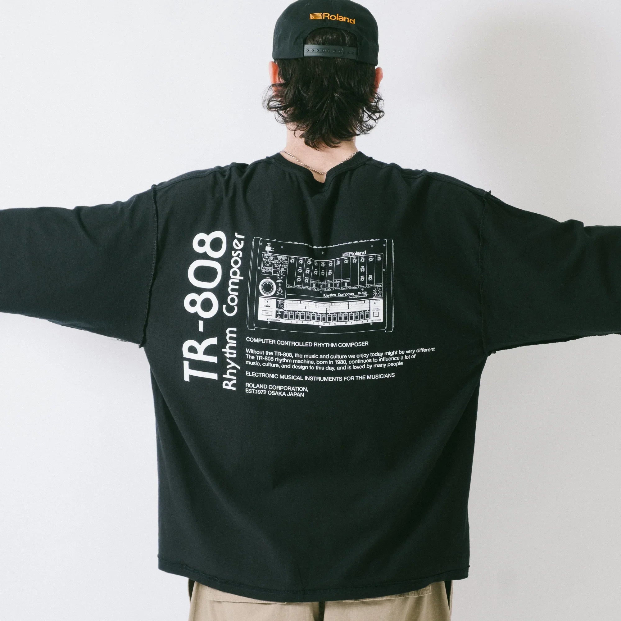 is-ness x Roland TR-808 LS Tee - Black