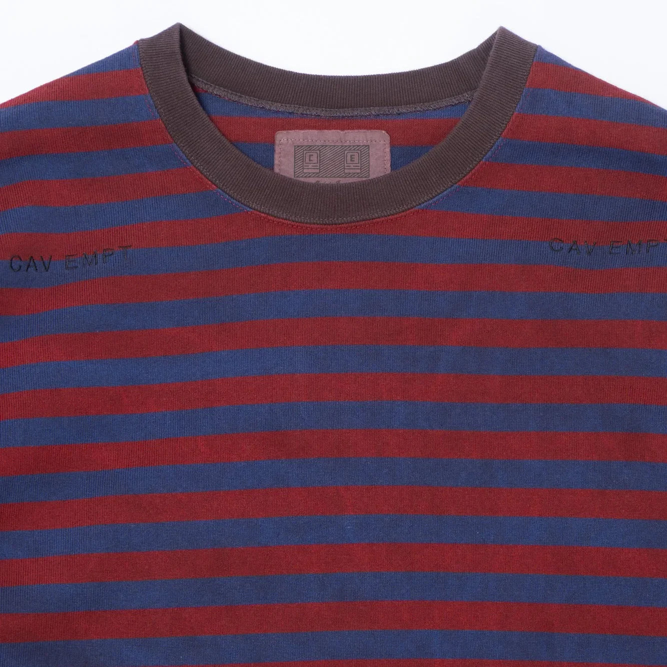Cav Empt Overdye Stripe Long Sleeve Top - Brown
