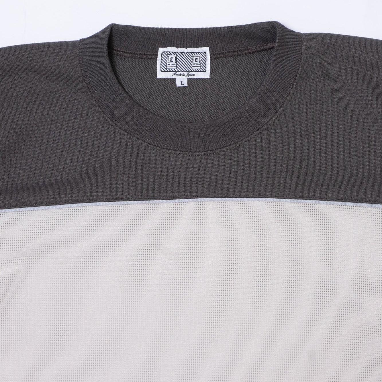 Cav Empt Mesh FB Crew Neck Sweater - Grey