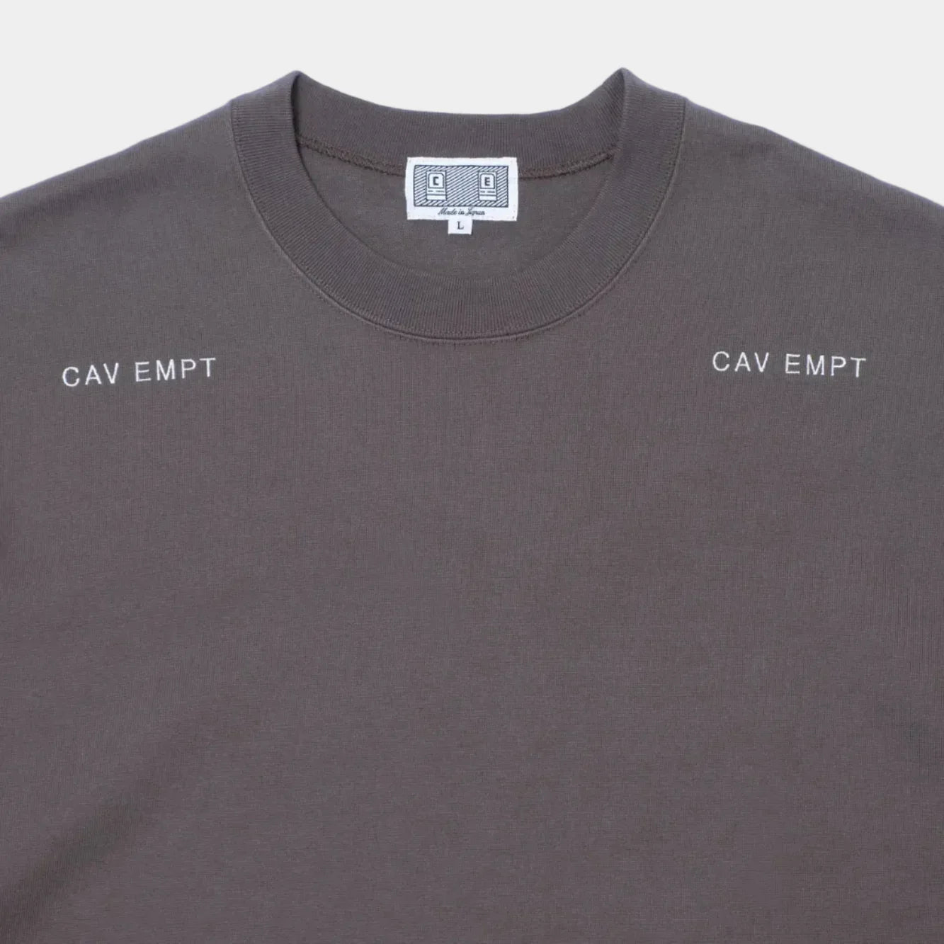 Cav Empt Solid Heavy T-Shirt - Charcoal