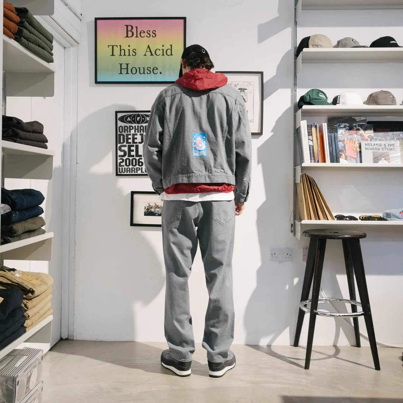 Cav Empt 1992 Washed Black Denim Jean - Grey