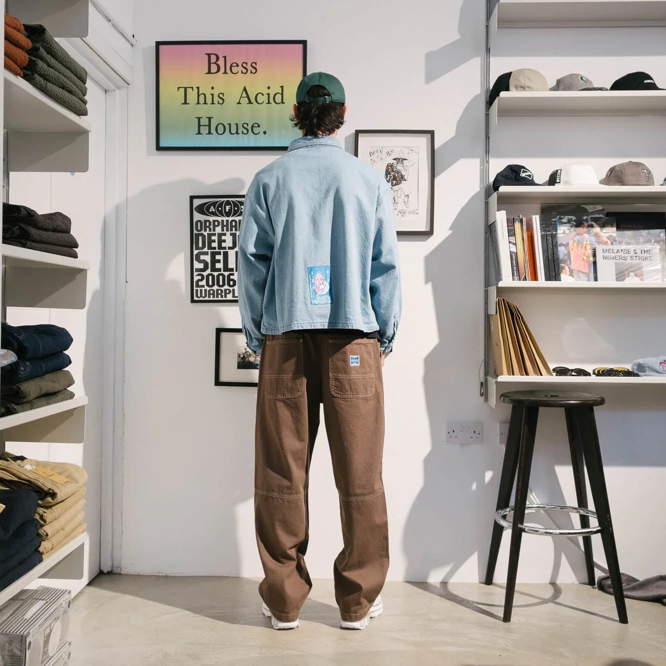 Cav Empt Washed Denim Short Shirt Jacket - Indigo