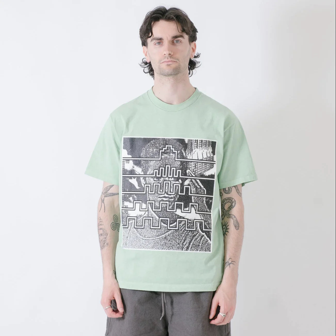 Cav Empt Overdye PARADIGM T-Shirt - Green