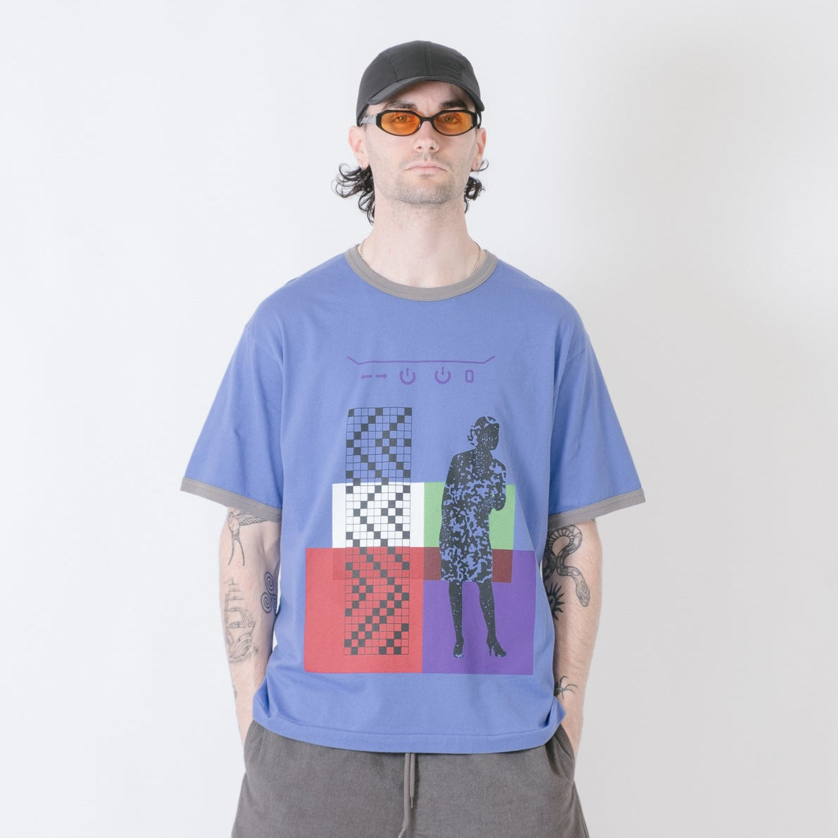 Cav Empt SUBSUMPTION Ringer T-Shirt - Purple